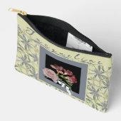 シアヌスフラワープリントカットソーバッグ アクセサリーポーチ (見開き)