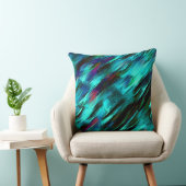 シアノから青、赤の斑点まで派手に染まる クッション (椅子)