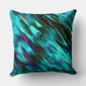 シアノから青、赤の斑点まで派手に染まる クッション (裏面)