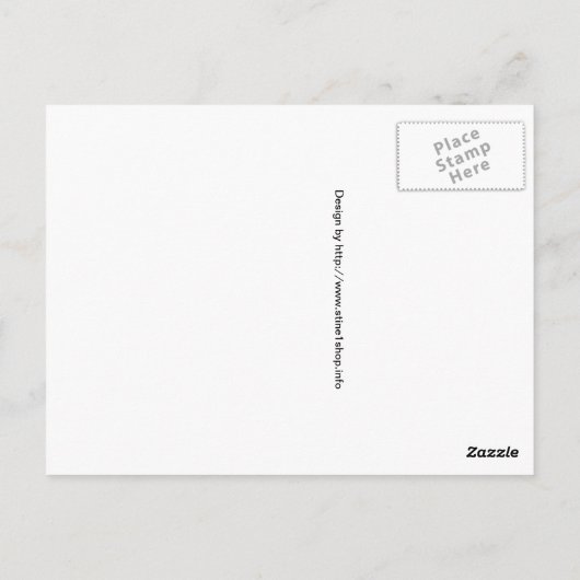 シアノタイプサンタモニカ埠頭 ポストカード (裏面)