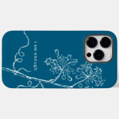 シアノタイプブルーボタニカルカスタムフローラ Case-Mate iPhoneケース (裏面 (横))