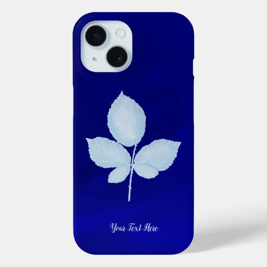 シアノプリントイバラ葉 Case-Mate iPhoneケース (裏面)