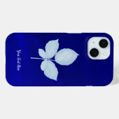 シアノプリントイバラ葉 Case-Mate iPhoneケース (裏面 (横))