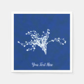 シアノプリント果実 スタンダードカクテルナプキン (正面)