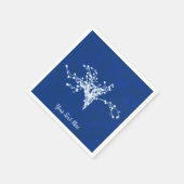 シアノプリント果実 スタンダードカクテルナプキン (角)
