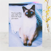 シアム誕生日グリーティングカード カード (黄色い花)