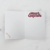 シアメスクリスマスストッキング カード (内部)