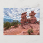 シアメスツインズコロラド日が差すことハガキ ポストカード (正面)