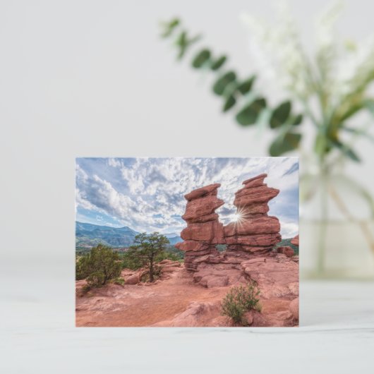 シアメスツインズコロラド日が差すことハガキ ポストカード (スタンド正面)