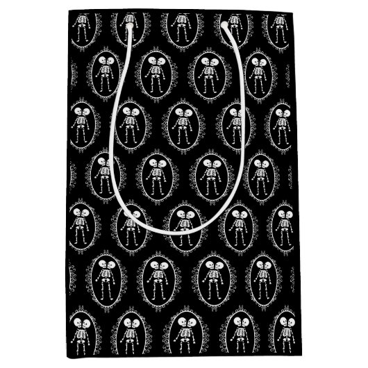 シアメスツインズスケルトン抱き枕 ミディアムペーパーバッグ (正面)