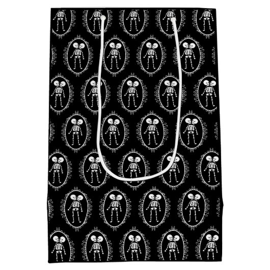 シアメスツインズスケルトン抱き枕 ミディアムペーパーバッグ (裏面)