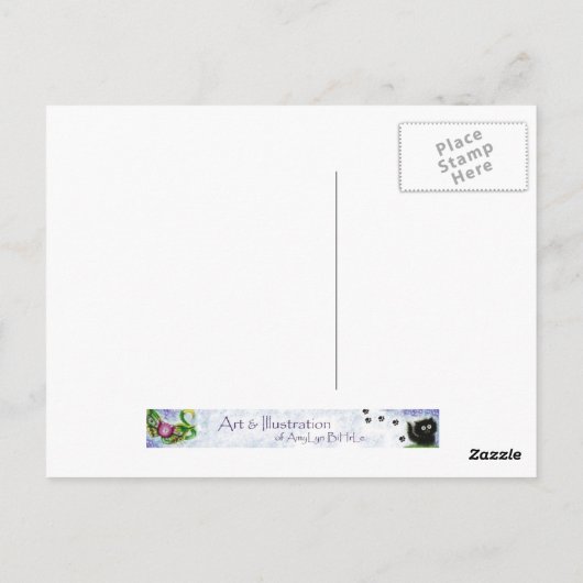 シアメスデザイナーブルー ポストカード (裏面)