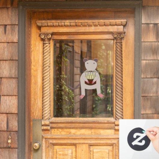 シアメスラットお誕生日ケーキ ウィンドウサイン (ホームデコレーション)