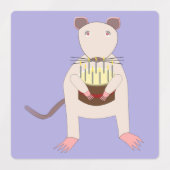 シアメスラットお誕生日ケーキ ラベル (デザイン2)
