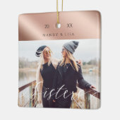 シアモダンーバラ金ゴールド セラミックオーナメント (左)