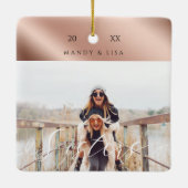 シアモダンーバラ金ゴールド セラミックオーナメント (裏面)