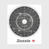 シアルウィスパー〔占星術の〕十二宮図ヴィンテージ シール (シート)