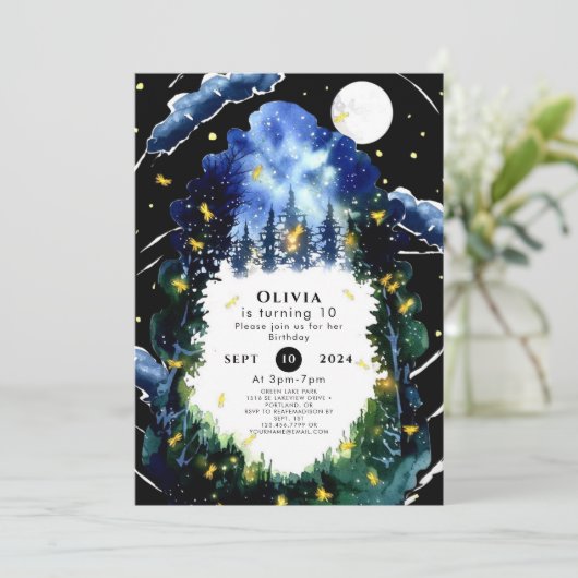 シアルウィムシーウッドランド誕生日 招待状 (スタンド正面)