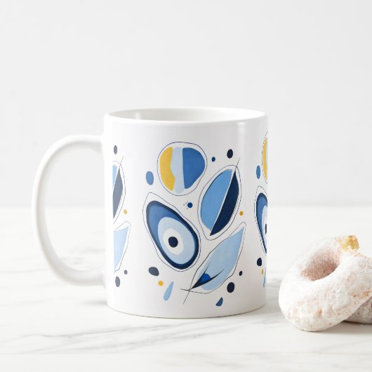 シアルオルブオデッセイ抽象芸術 コーヒーマグカップ (ドーナツ)