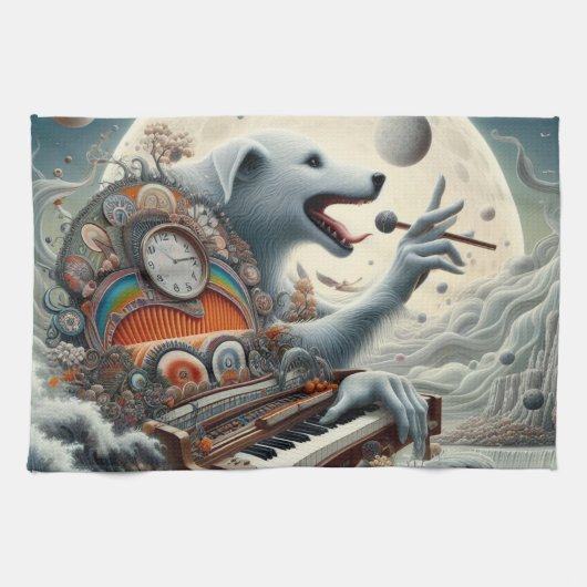 シアルカニスピアニスト キッチンタオル (横)