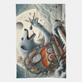 シアルカニスピアニスト キッチンタオル (縦)