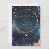 シアルギフトミッドナイトブルーエレガントブライダルシャワー 招待状 (正面)