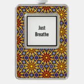 シアルサンカスタムマントラ シルバープレートフレームオーナメント (正面)