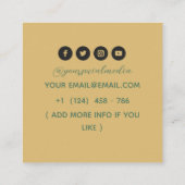 シアルサンタトゥーサロン スクエア名刺 (裏面)