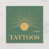 シアルサンタトゥーサロン スクエア名刺 (正面)