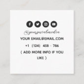 シアルサンタトゥーサロン スクエア名刺 (裏面)