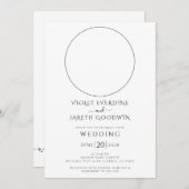 シアルサンムーン結婚式招待状 招待状 (正面/裏面)