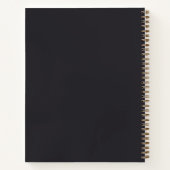 シアルサンムーン顔 パーソナライズされた ノートブック (裏面)