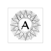 シアルサン&イニシャルウッドアートスタンプ ラバースタンプ (インプリント)