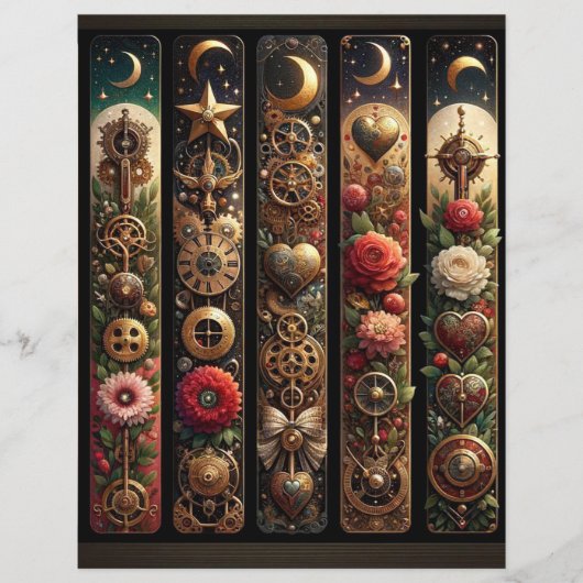 シアルスチームパンクヴァレンティーンズスクラップブック紙 (正面)