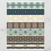 シアルスチームパンク図書館スクラップブック紙 (裏面)