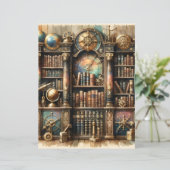 シアルスチームパンク図書館スクラップブック紙 (スタンド正面)