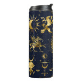 シアルタンブラーブルー&金ゴールドクリスマスプレゼントアイディア タンブラー (回転左)