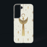 シアルダンサーライズ電話ケース SAMSUNG GALAXY S22ケース<br><div class="desc">黄金の姿は、星の間で踊祝り、その動き、光、スピリチュアル表現の喜び。天女、スピリチュアルダンス、黄金の星、高揚姿勢、抽象芸術フェミニン、宇宙の喜び</div>