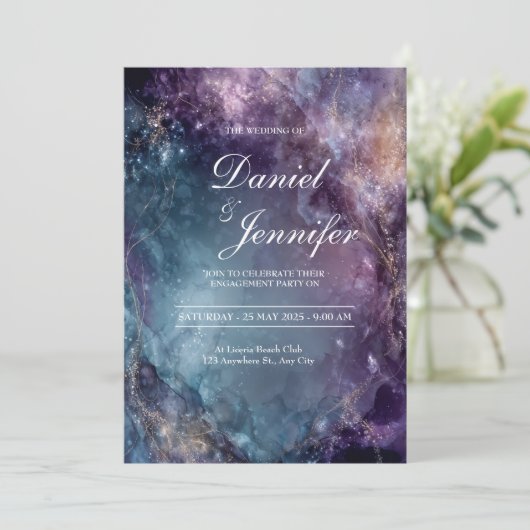 シアルドリームウォーター結婚式招待状 招待状 (スタンド正面)