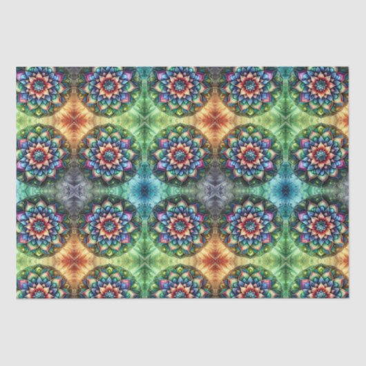 シアルネオンマンダラレトロモダン- 薄葉紙 (正面)