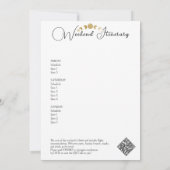 シアルパジャマパーティーPJs & Proseccoバチェロレッテ 招待状 (裏面)