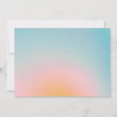 シアルパステルブルーピンクベビーフォト誕生 案内状 (裏面)