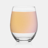 シアルパステルブルーピンク粒子グラディエント結婚ズ ステムなしワイングラス (左)