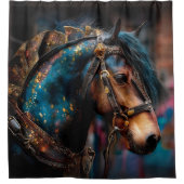 シアルパティナ威厳のあるウマ シャワーカーテン (正面)