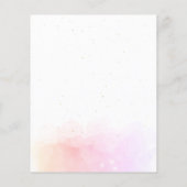 シアルピンクモノグラムヨガインストラクターQRコード チラシ (裏面)