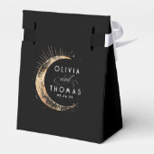 シアルブラックと金ゴールド結婚の感謝 フェイバーボックス (裏面サイド)