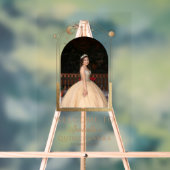 シアルブラック金ゴールドキンセアニラ誕生日ウェルカム アクリルサイン (ニュートラル)