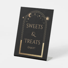 シアルブラック金ゴールド誕生日スイーツ&トリート 台座サイン