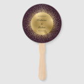 シアルブルゴーニュ金ゴールド結婚式 プログラム ハンドファン (正面)