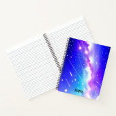 シアルブルーとピンクの銀河系名前をカスタムする ノートブック (内部)